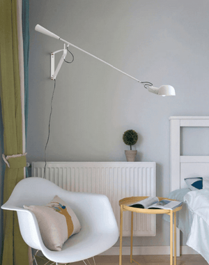 Flos - Minimalist Long Arm Wall Lamp with Socket