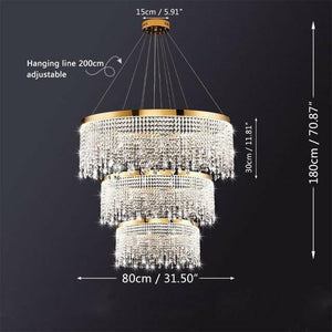 Liv - Nordic Chandelier Circle LED Gold