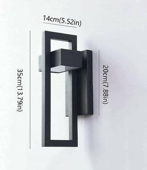 Mcphil - Black Stainless Steel Outdoor Wall Light