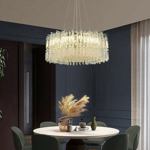 Modern Crystal Chrome/Gold LED Chandelier