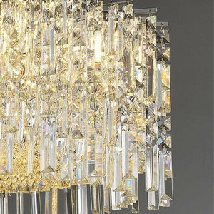 Modern Crystal Chrome/Gold LED Chandelier