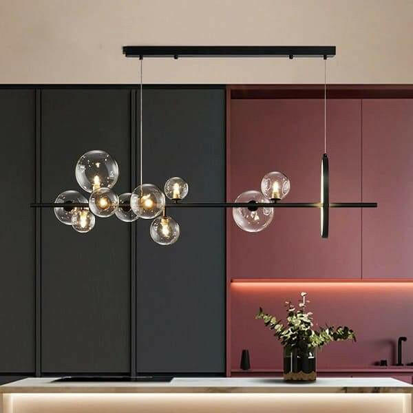 Alice -  Nordic Black LED Chandelier Light | Bright & Plus.