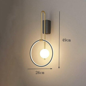 Nordic Glow - Modern LED Wall Sconce for Bedside, Living Room, and Staircase Lighting