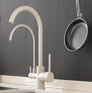 Sibella - Deck Mount Double Crane Faucet | Bright & Plus.