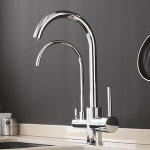 Sibella - Deck Mount Double Crane Faucet | Bright & Plus.