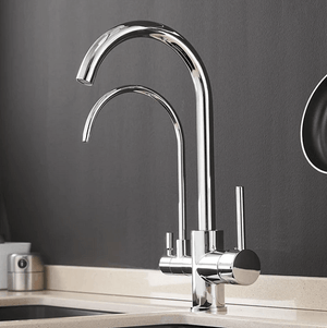 Sibella - Deck Mount Double Crane Faucet | Bright & Plus.