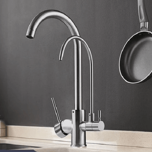 Sibella - Deck Mount Double Crane Faucet | Bright & Plus.