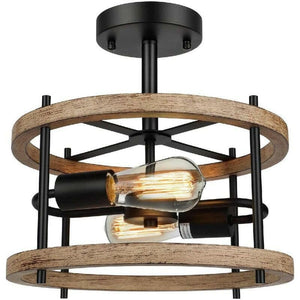 Sigmund - Light Kitchen Island Empire Chandelier with Wood Accents | Bright & Plus.