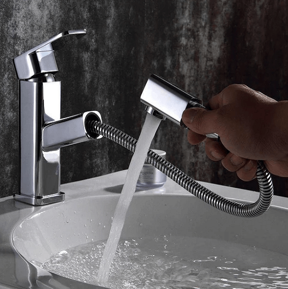 Square Crane Hose Extend Faucet | Bright & Plus.