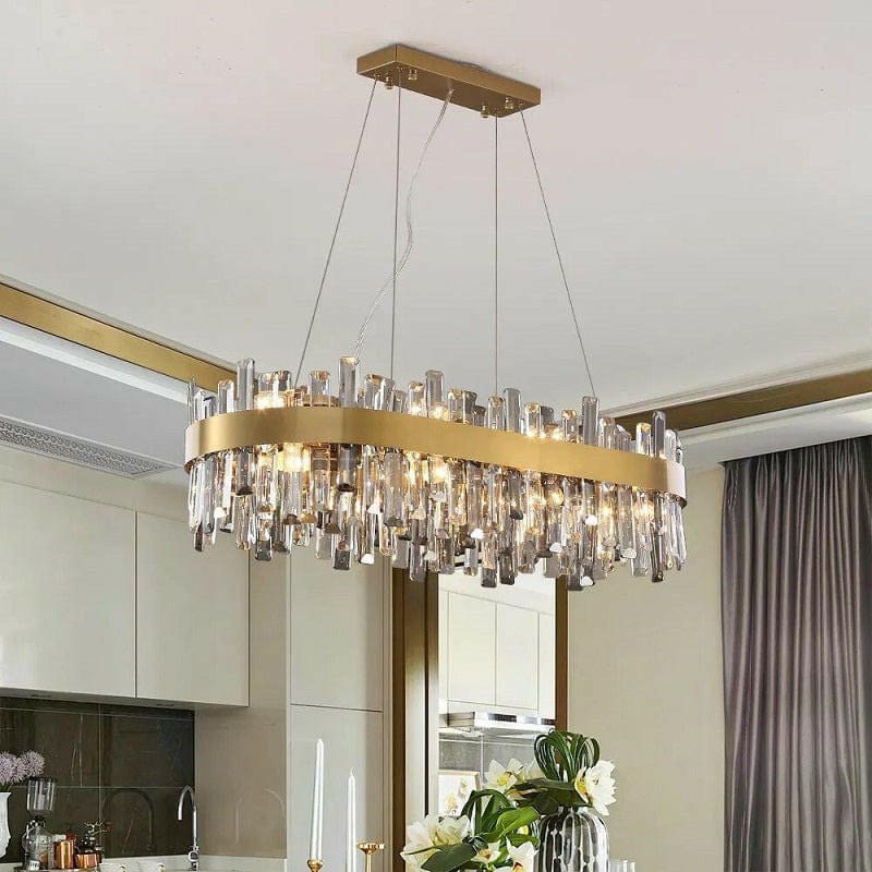 Sussmann - Transparent and Smoky Gray Glass Pendant Lamp