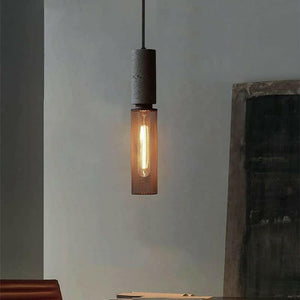 Tedwis - Concrete Minimalist Line Industrial Pendant Light