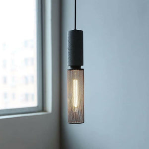 Tedwis - Concrete Minimalist Line Industrial Pendant Light