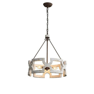 Tessa - Rural French Wooden Pendant Lamp