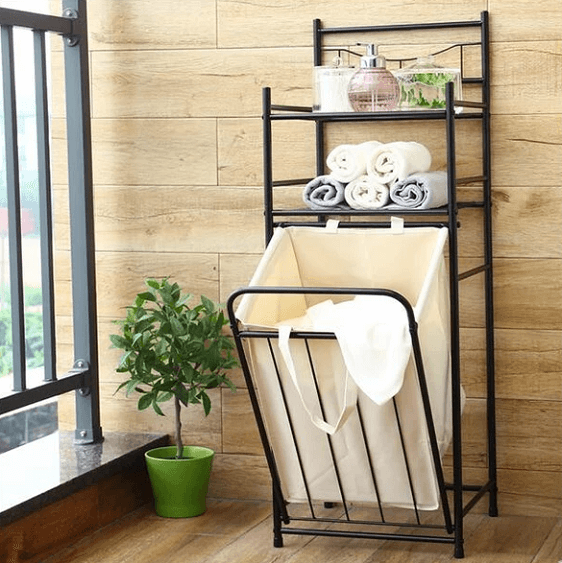 Theodore - Laundry Storage Shelves & Basket | Bright & Plus.