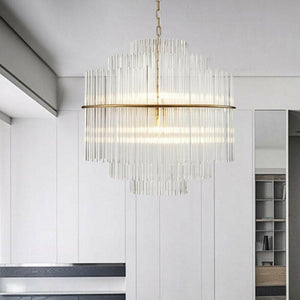 Trizia - Nordic Iron Glass Chandelier