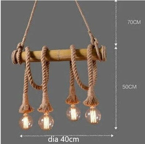 Vintage Rope Pendant Lights