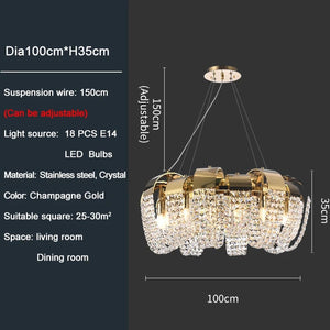 Viktoria - Creative Round Design Crystal Chandelier