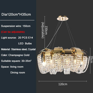 Viktoria - Creative Round Design Crystal Chandelier