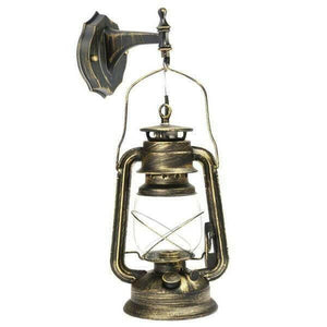 Vintage Lantern Style Wall Mount Lamp | Bright & Plus.