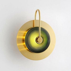 Wattle - Circular Modern Art Deco Wall Lamp