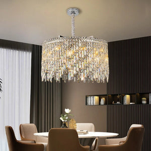 Wellmet - LED Crystal Pendant Lamp Chrome Design