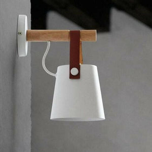 Wooden Lantern Nordic Hanging Wall Lamp | Bright & Plus.