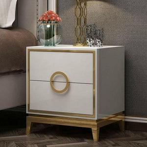 Zayden - Two Drawer Modern Nightstand | Bright & Plus.