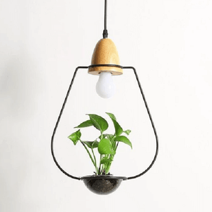 Zox - Modern Nordic Iron Pendant Planter Lamp | Bright & Plus.