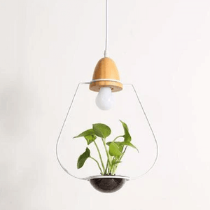 Zox - Modern Nordic Iron Pendant Planter Lamp | Bright & Plus.